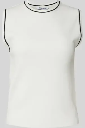 Zabaione Tanktop mit gerippten Abschlüssen Modell 