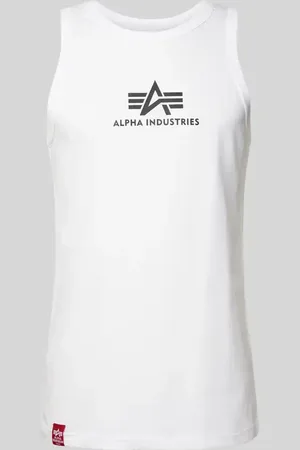 Alpha Industries Tanktop mit Label-Print in , Größe L