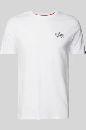 Alpha Industries T-Shirt mit Logo-Print in , Größe L