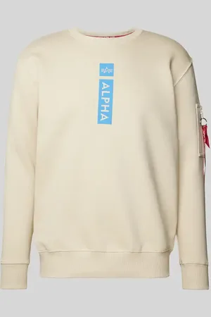 Alpha Industries Sweatshirt mit Label-Print in , Größe L
