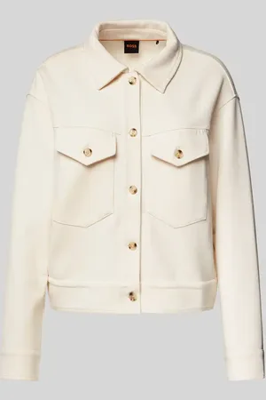 HUGO BOSS Jacke aus Lyocell-Mix mit Brusttaschen Modell 