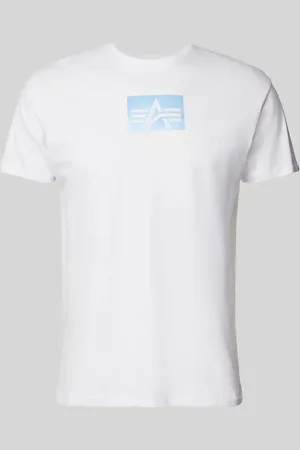 Alpha Industries T-Shirt mit Label-Print in , Größe L