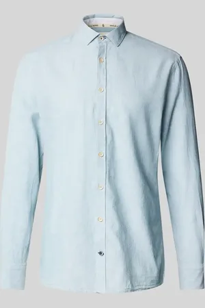 Colours & Sons Slim Fit Freizeithemd mit Kentkragen in , Größe L