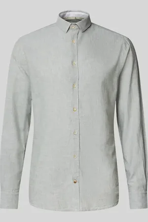 Colours & Sons Slim Fit Freizeithemd mit Kentkragen in , Größe L