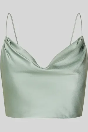 Jake*s Crop Top mit Wasserfall-Ausschnitt in , Größe 44