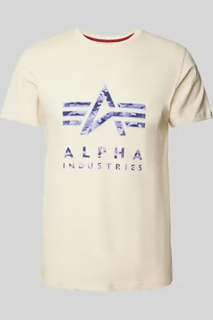 Alpha Industries T-Shirt mit Label-Print in , Größe L