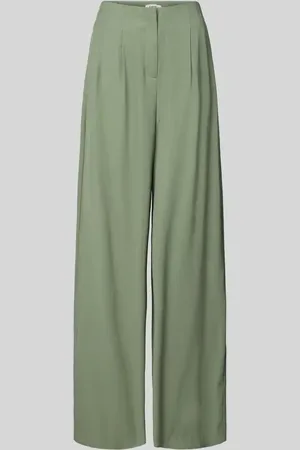 B YOUNG Wide Leg Stoffhose mit Bundfalten Modell 