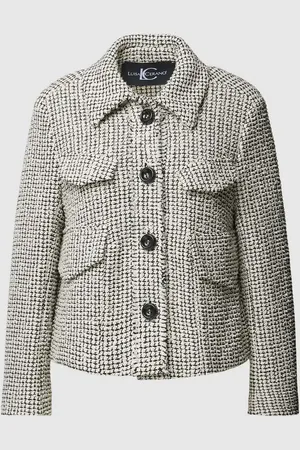 Luisa Cerano Blazer mit Strukturmuster und 3/4-Arm in , Größe 42