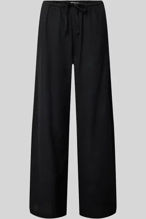 Gina Tricot Wide Leg Leinenhose mit Tunnelzug in , Größe M