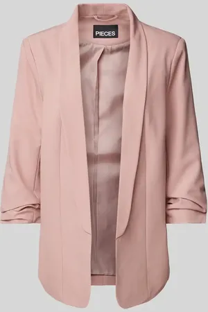 Pieces® Regular Fit Longblazer mit Viskose-Anteil Modell 