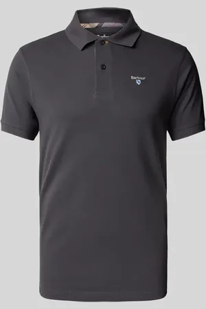 Barbour Slim Fit Poloshirt mit Label-Stitching in , Größe L
