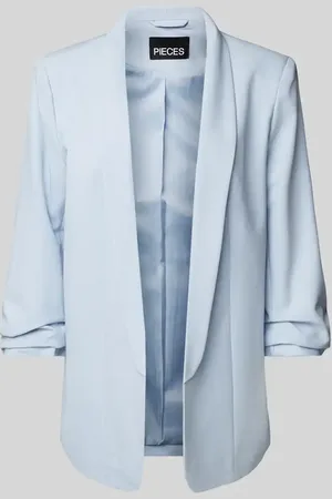 Pieces® Regular Fit Longblazer mit Viskose-Anteil Modell 
