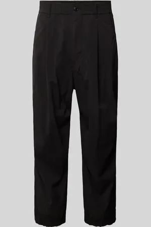 Drykorn Tapered Fit Bundfaltenhose mit elastischem Bund in , Größe 30/32