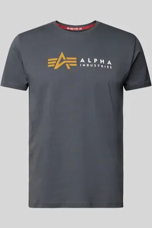 Alpha Industries T-Shirt mit Label-Print in , Größe L