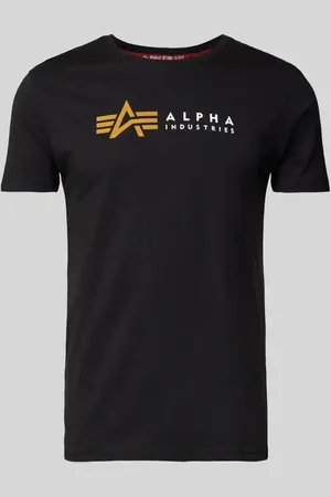 Alpha Industries T-Shirt mit Label-Print in , Größe L