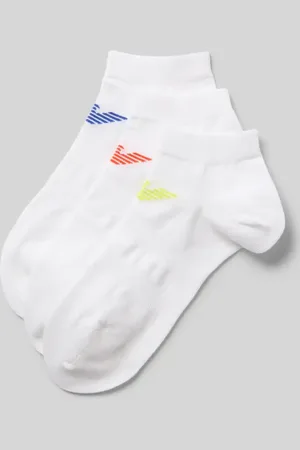 Emporio Armani Socken mit Label-Print im 3er-Pack in , Größe 39-42