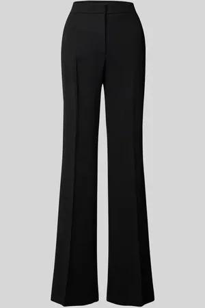 MANGO Flared Stoffhose mit Bundfalten in , Größe 42