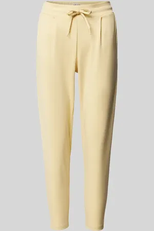 Ichi Slim Fit Bundfaltenhose mit verkürztem Schnitt Modell 