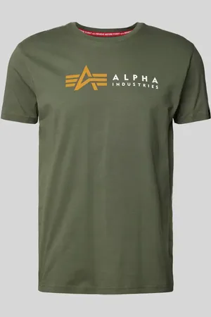 Alpha Industries T-Shirt mit Label-Print in , Größe L