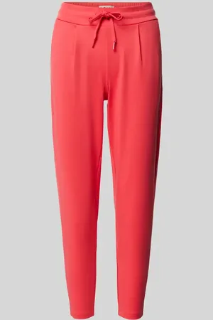 Ichi Slim Fit Bundfaltenhose mit verkürztem Schnitt Modell 