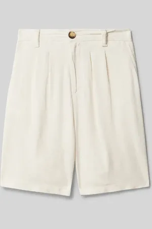 Blue Effect Regular Fit Leinenshorts mit Bundfalten in , Größe 140