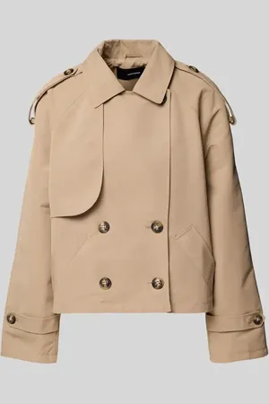 VERO MODA Regular Fit Trenchcoat mit verkürztem Schnitt Modell 
