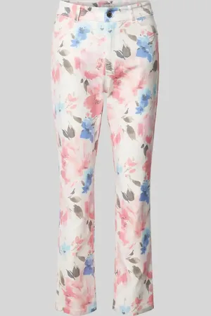 Christian Berg Slim Fit Hose mit verkürztem Schnitt in , Größe 36/28