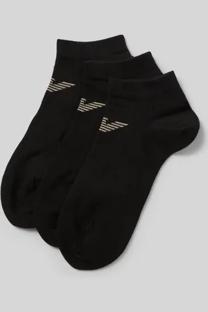 Emporio Armani Socken mit Label-Print im 3er-Pack in , Größe 39-42
