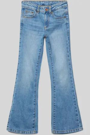 TOM TAILOR Slim Fit Jeans aus Baumwoll-Mix mit Flared Legs in , Größe 158