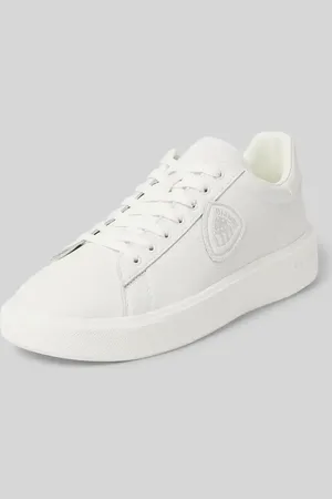 Blauer Sneaker mit Label-Detail Modell 