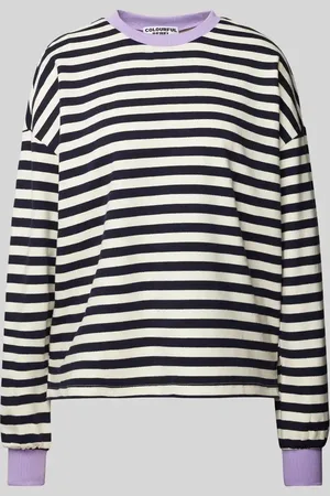 Colourful rebel Oversized Sweatshirt mit gerippten Abschlüssen in , Größe L