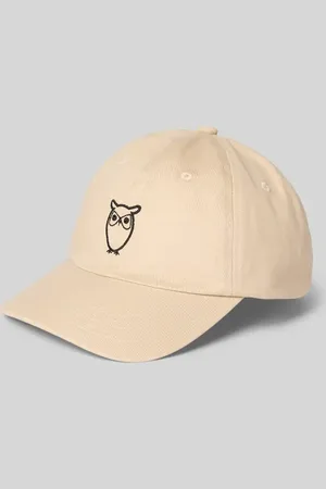 Knowledge Cotton Apparal Basecap mit Motiv-Stitching in , Größe L/XL