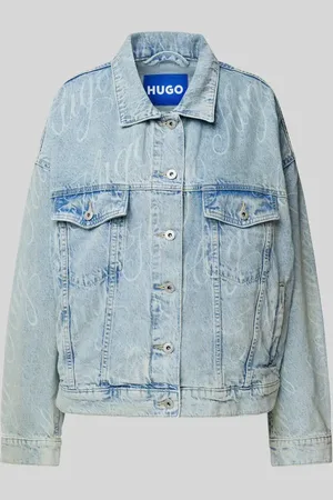 Hugo Blue Jeansjacke mit Brustpattentaschen Modell 