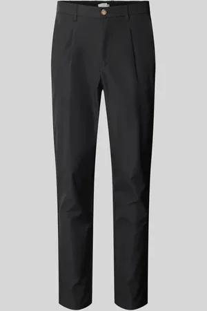 Colours & Sons Tapered Fit Chino mit Bundfalten in , Größe L