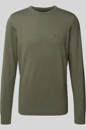 Barbour Strickpullover mit Label-Stitching in , Größe L