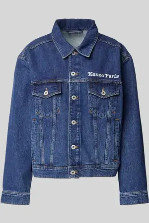 Kenzo Jeansjacke mit Label-Stitching in , Größe L