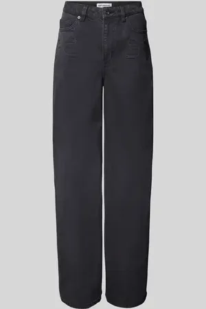 Self-Portrait Straight Fit Jeans aus reiner Baumwolle in , Größe 24