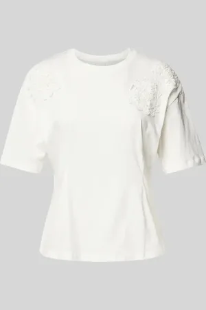 Ichi T-Shirt mit Zierbesatz Modell 