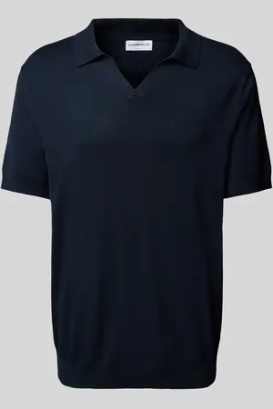 Lindbergh Slim Fit Poloshirt mit V-Ausschnitt Modell 