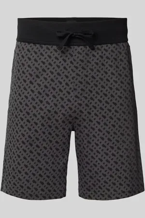 HUGO BOSS Relaxed Fit Sweatshorts mit elastischem Bund in , Größe L