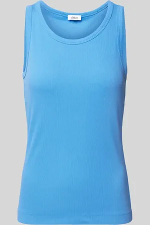 QS by s.Oliver Regular Fit Tank Top aus Viskose-Mix mit Rippstruktur in , Größe 34