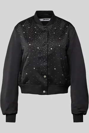 DKNY Bomberjacke mit Strasssteinbesatz in , Größe L