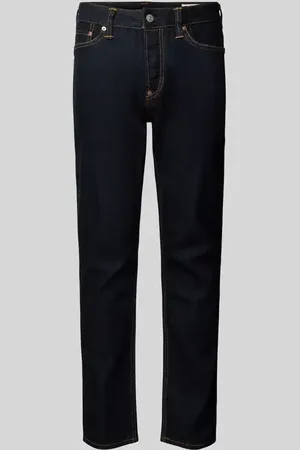 Evisu Straight Fit Jeans mit Kontrastnähten in , Größe 31