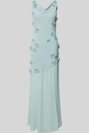 ROTATE Maxikleid mit floralen Stickereien in , Größe 34