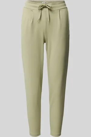 Ichi Slim Fit Bundfaltenhose mit verkürztem Schnitt Modell 