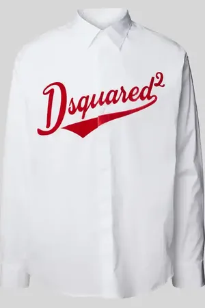 Dsquared2 Relaxed Fit Freizeithemd mit Kentkragen in , Größe 48