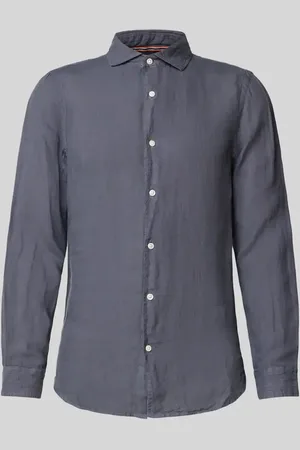 Superdry Regular Fit Leinenhemd mit Haifischkragen Modell 