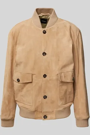 HUGO BOSS Lederjacke aus echtem Ziegenleder Modell 