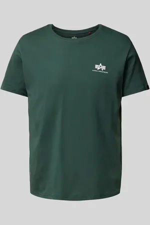 Alpha Industries T-Shirt mit Label-Print in , Größe L