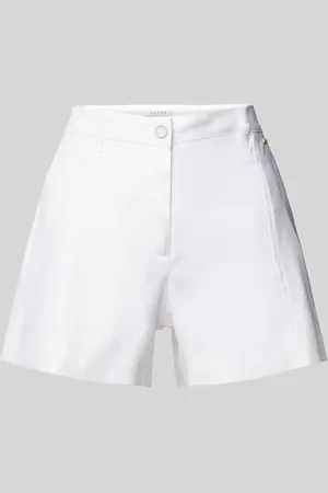 Guess Regular Fit Leinenshorts mit Label-Applikation Modell 